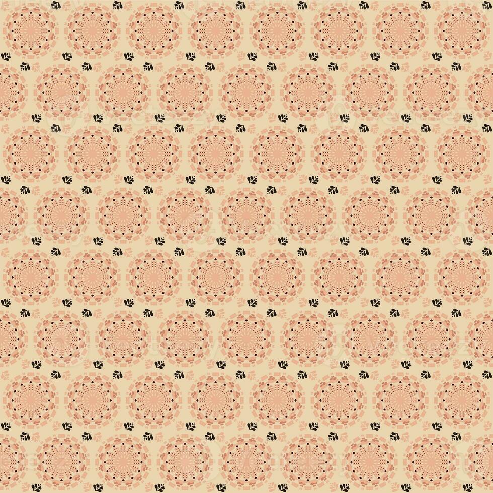 Nature Seamless Pattern Garden Floral Background Damask Art photo