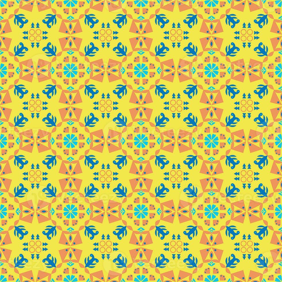 Floral Seamless Pattern Background Garden Nature Damask Art photo