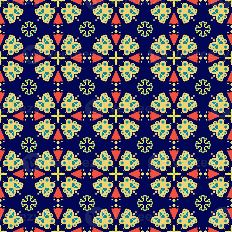 Nature Seamless Pattern Background Garden Butterfly Damask Art photo