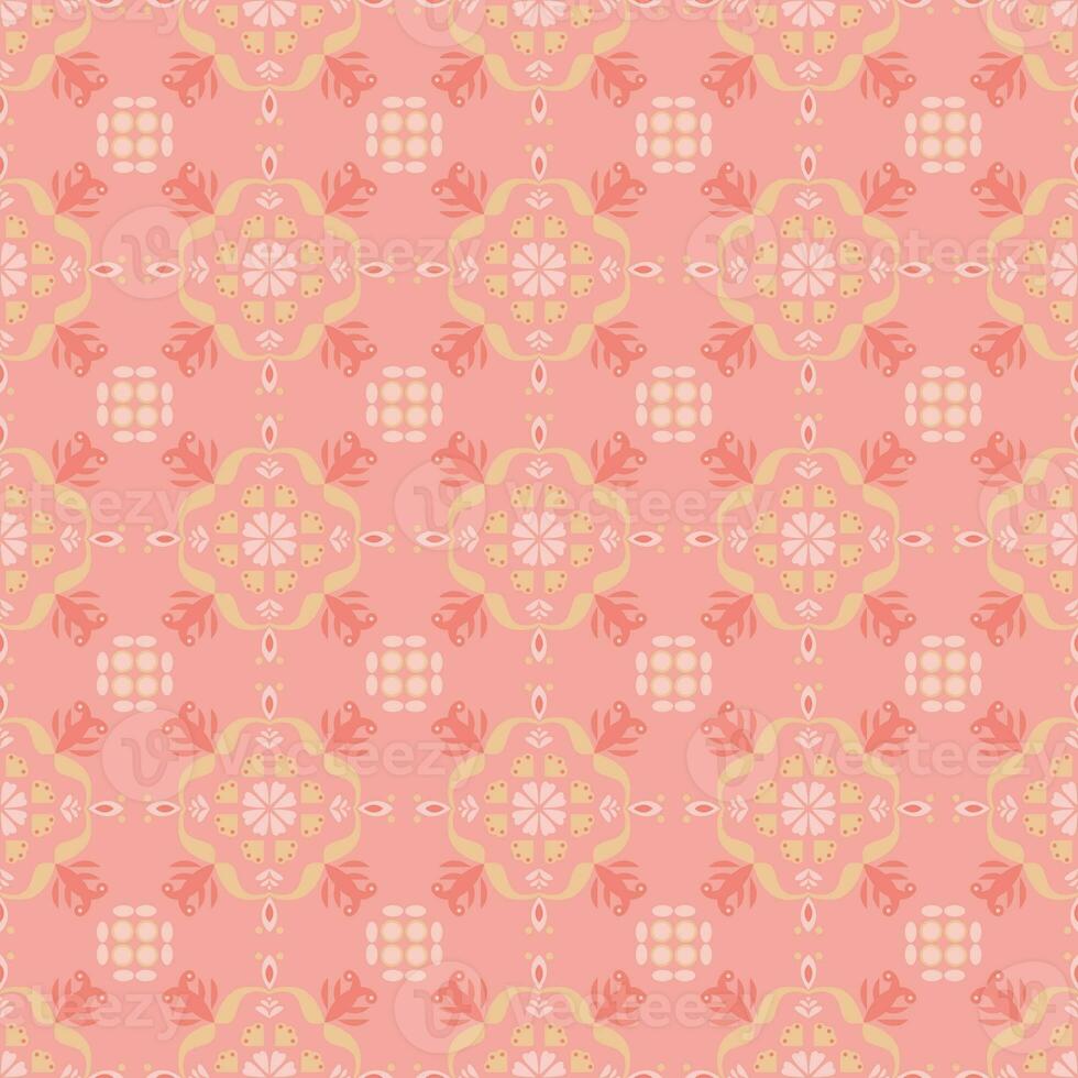 Garden Nature Seamless Pattern Floral Background Damask Art photo