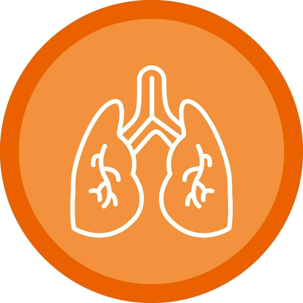 diseño de icono de vector de pulmones