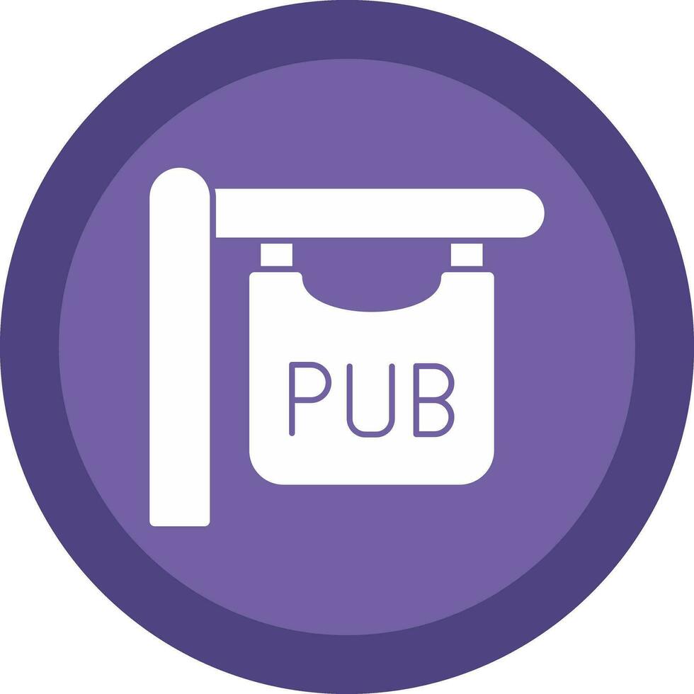 Pub sign Vector Icon Design