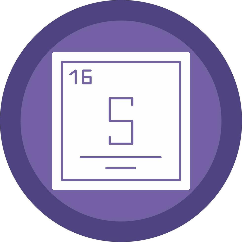 Sulfur Vector Icon Design