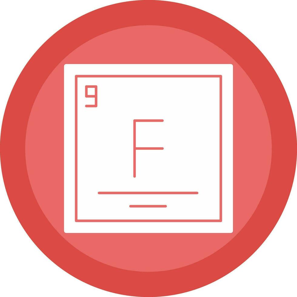 flúor vector icono diseño