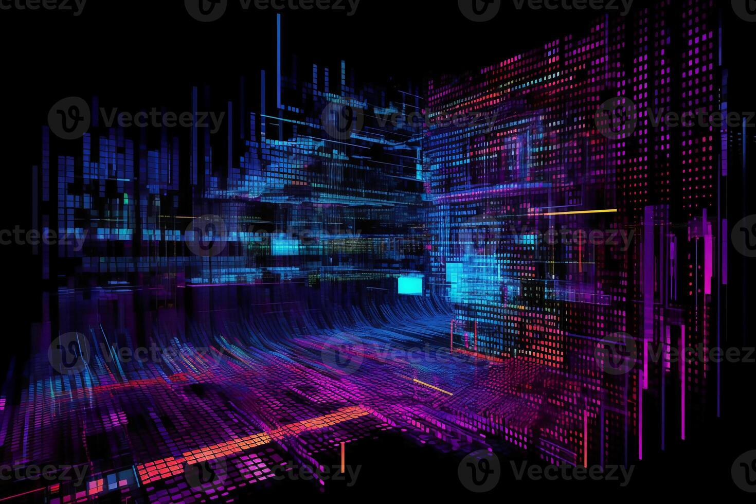digital, techno, cyber, background. photo