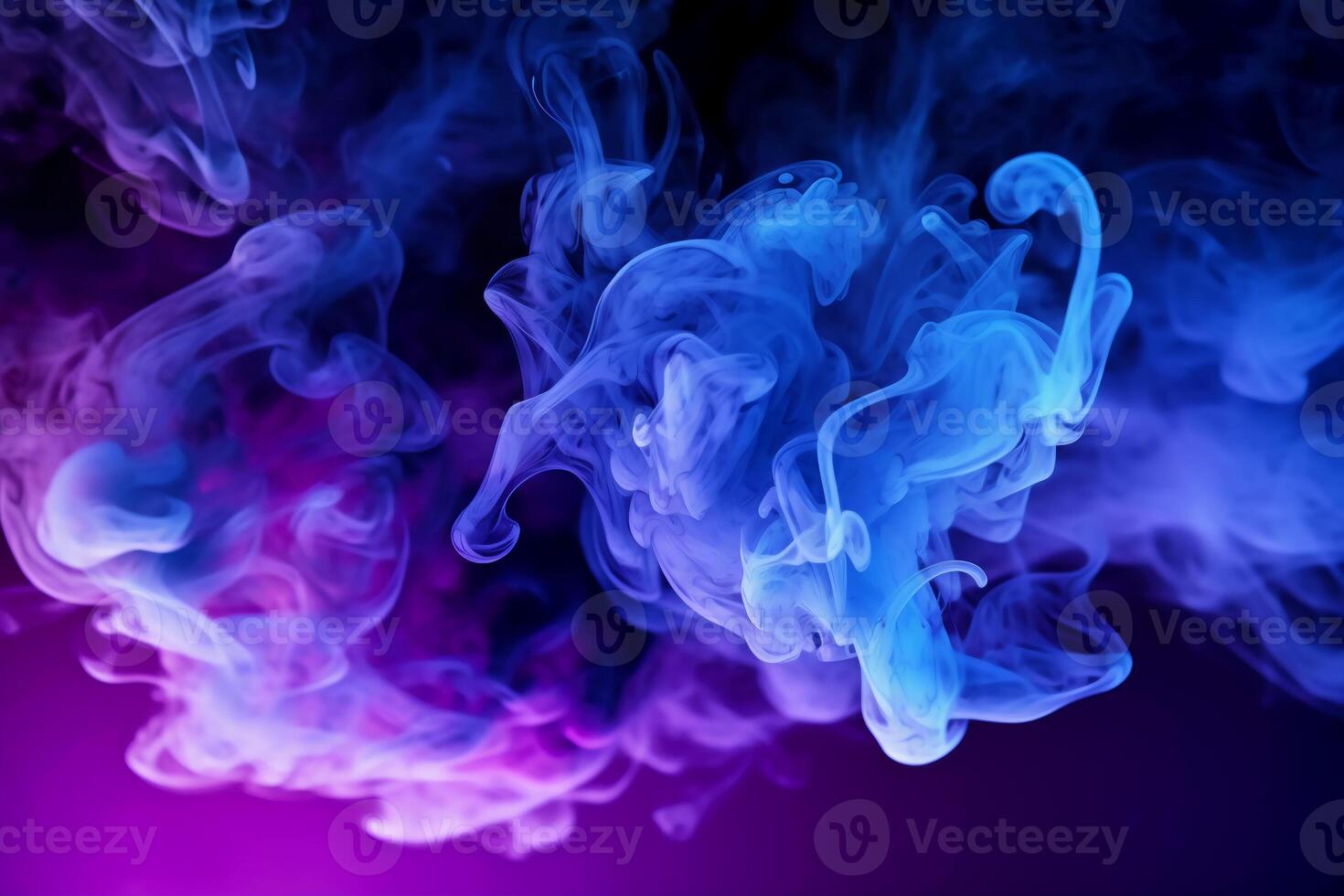 Blue And Purple Steam On A Black Background Stock Photo - Download Image  Now - Abstract, Art, Backgrounds - iStock