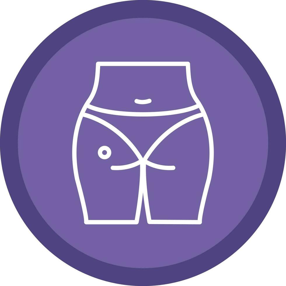 Buttocks Vector Icon Design