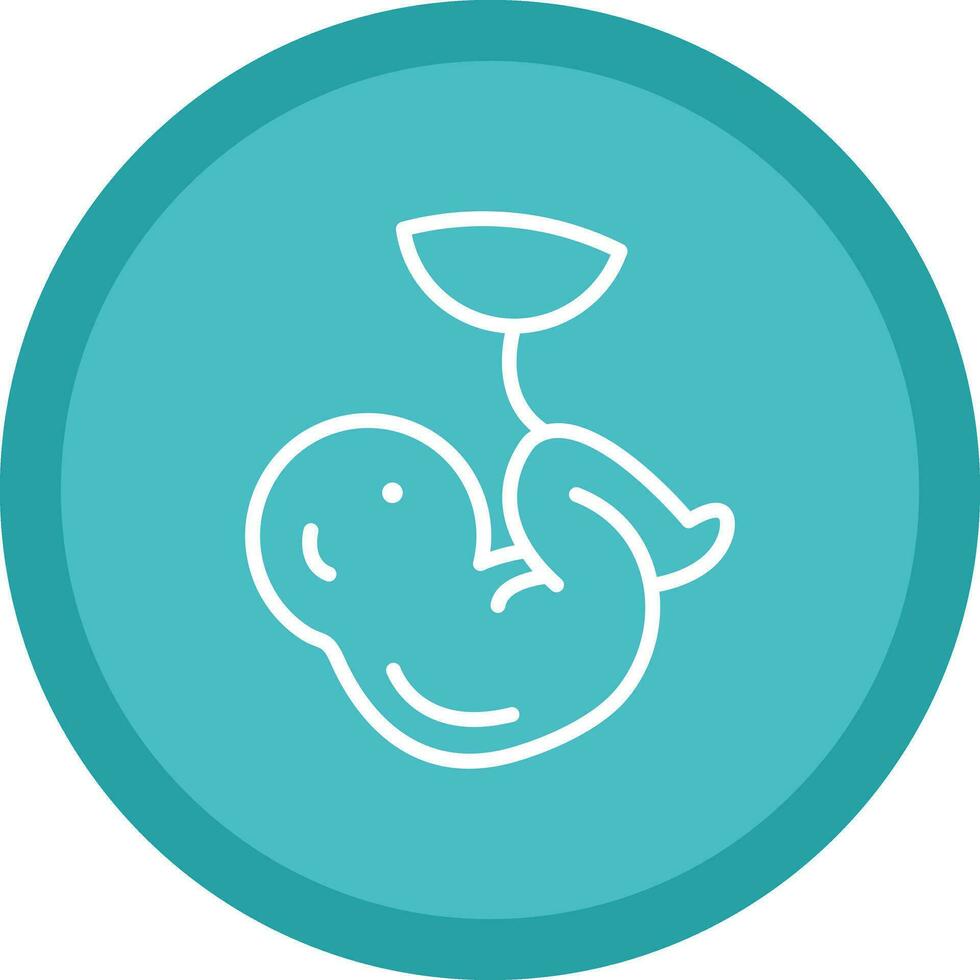 Fetus Vector Icon Design