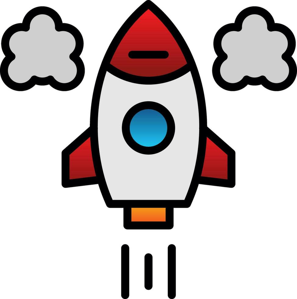 Rocket Vector Icon Design