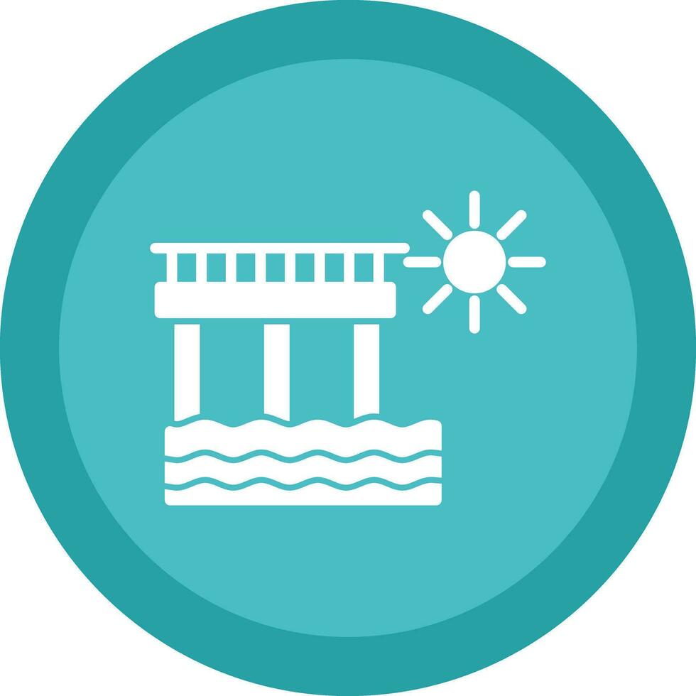 diseño de icono de vector de muelle