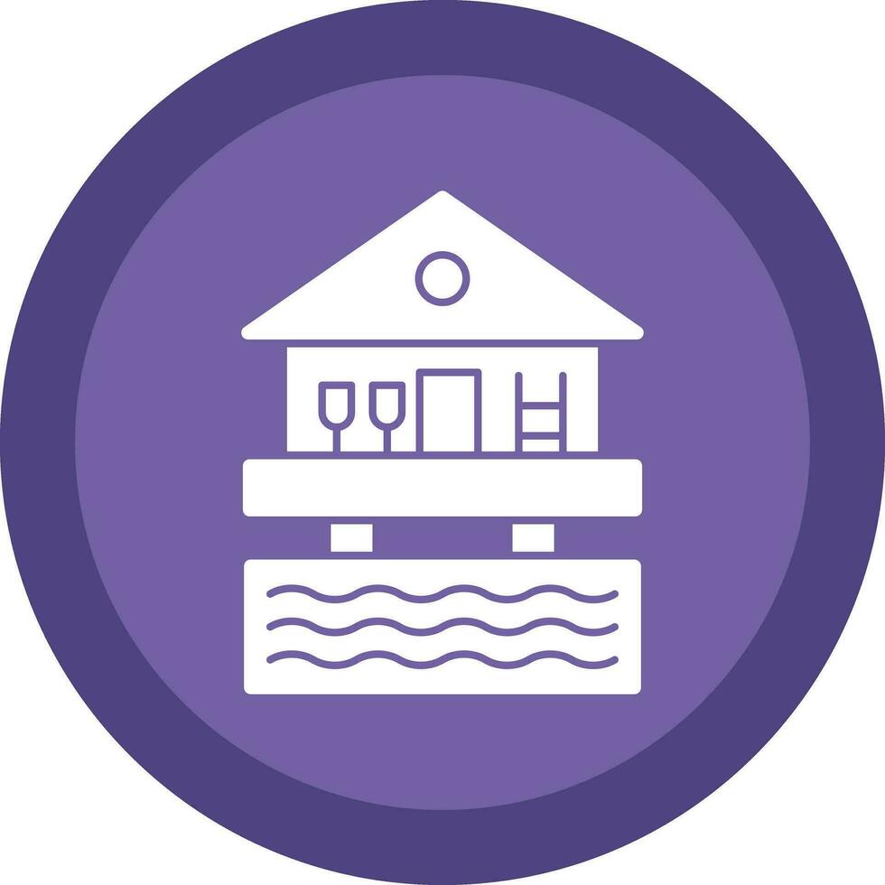 Beach hut Vector Icon Design