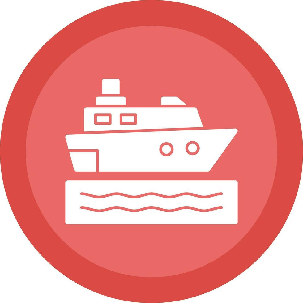 Cruise ship Vector Icon Design