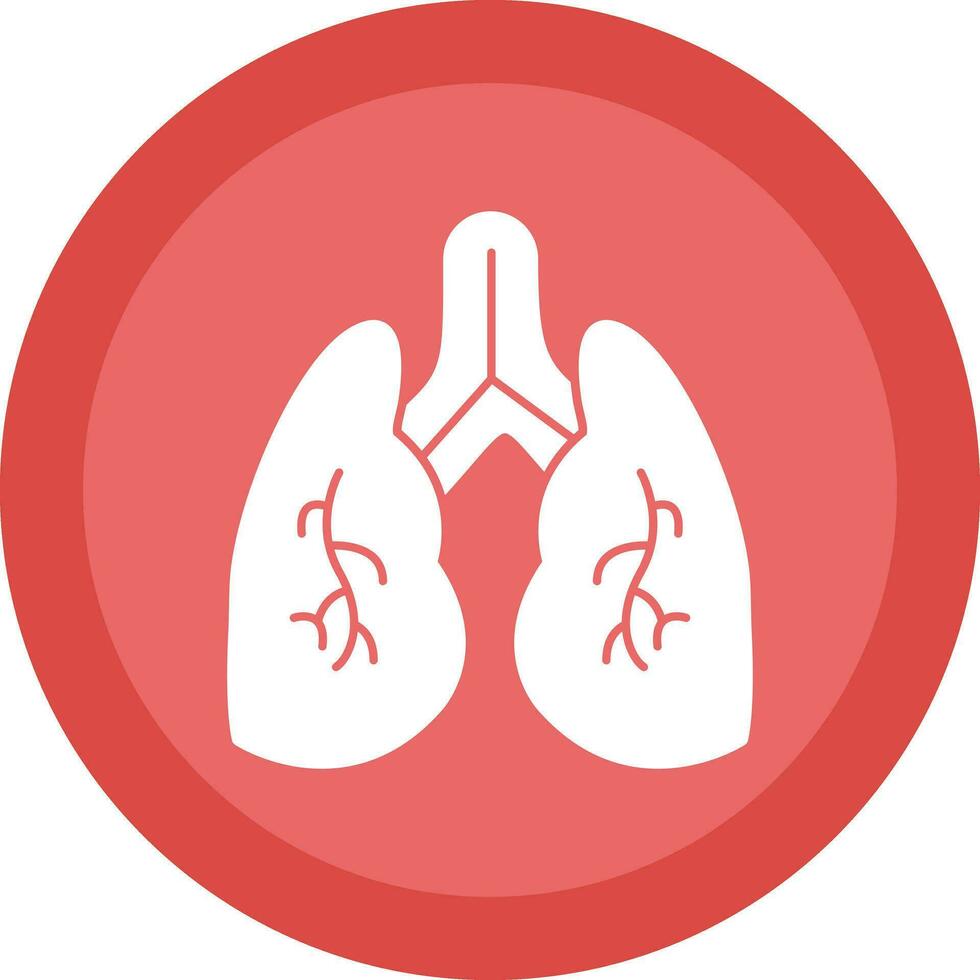 diseño de icono de vector de pulmones