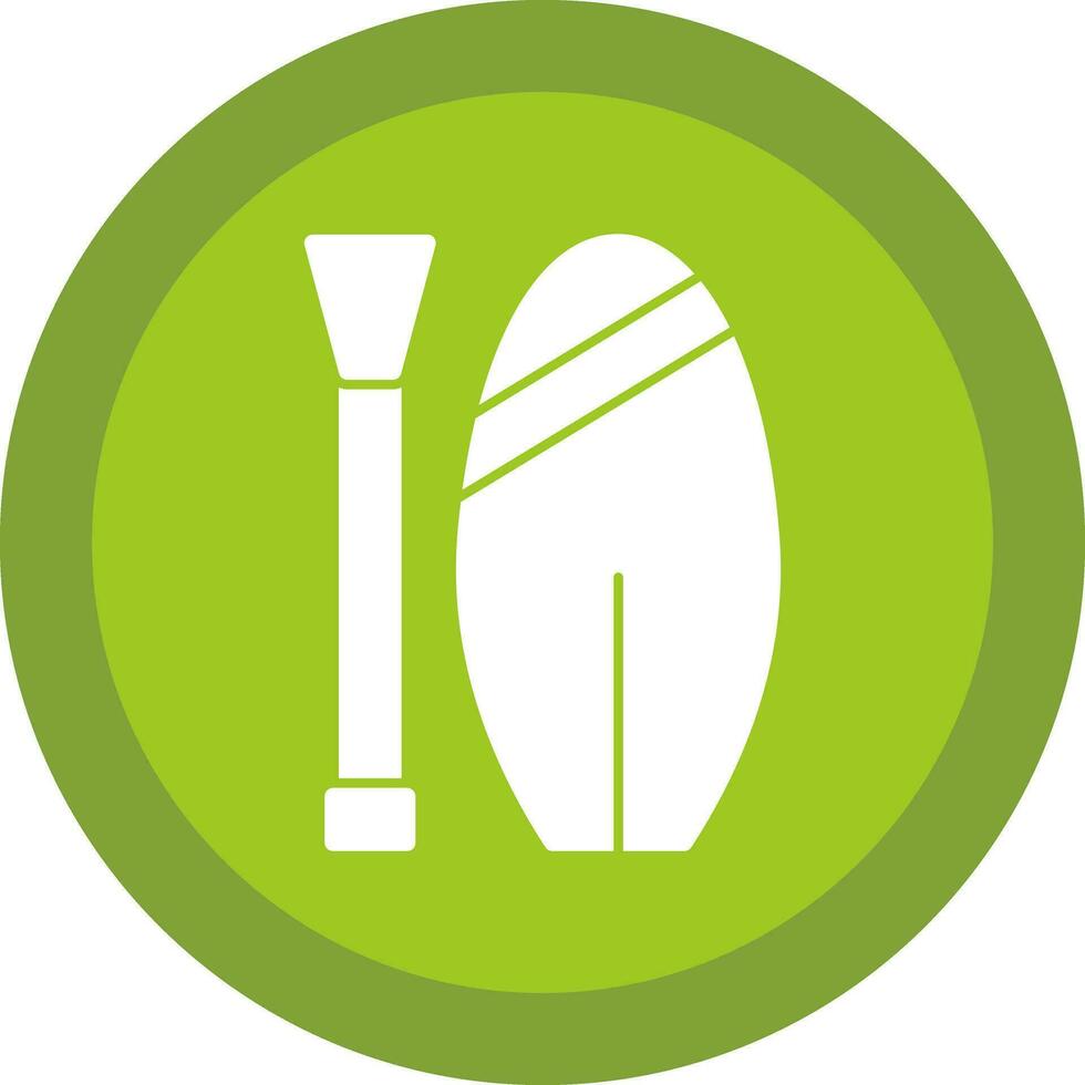 Paddle board Vector Icon Design