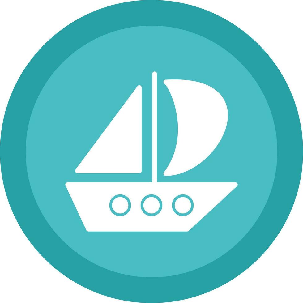 Catamaran Vector Icon Design