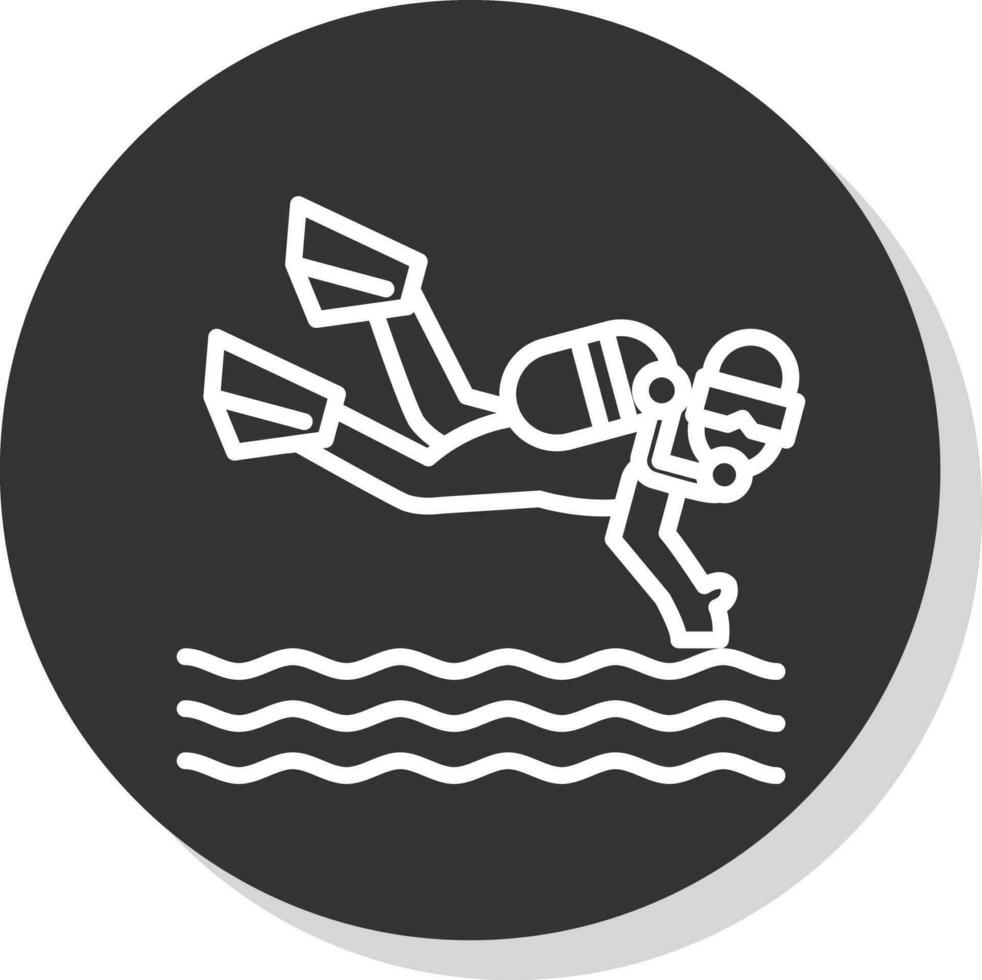 Scuba dive Vector Icon Design