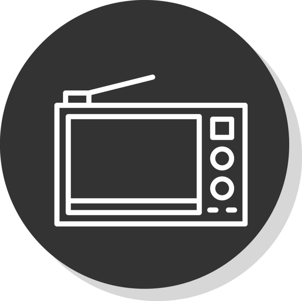 diseño de icono de vector de televisión