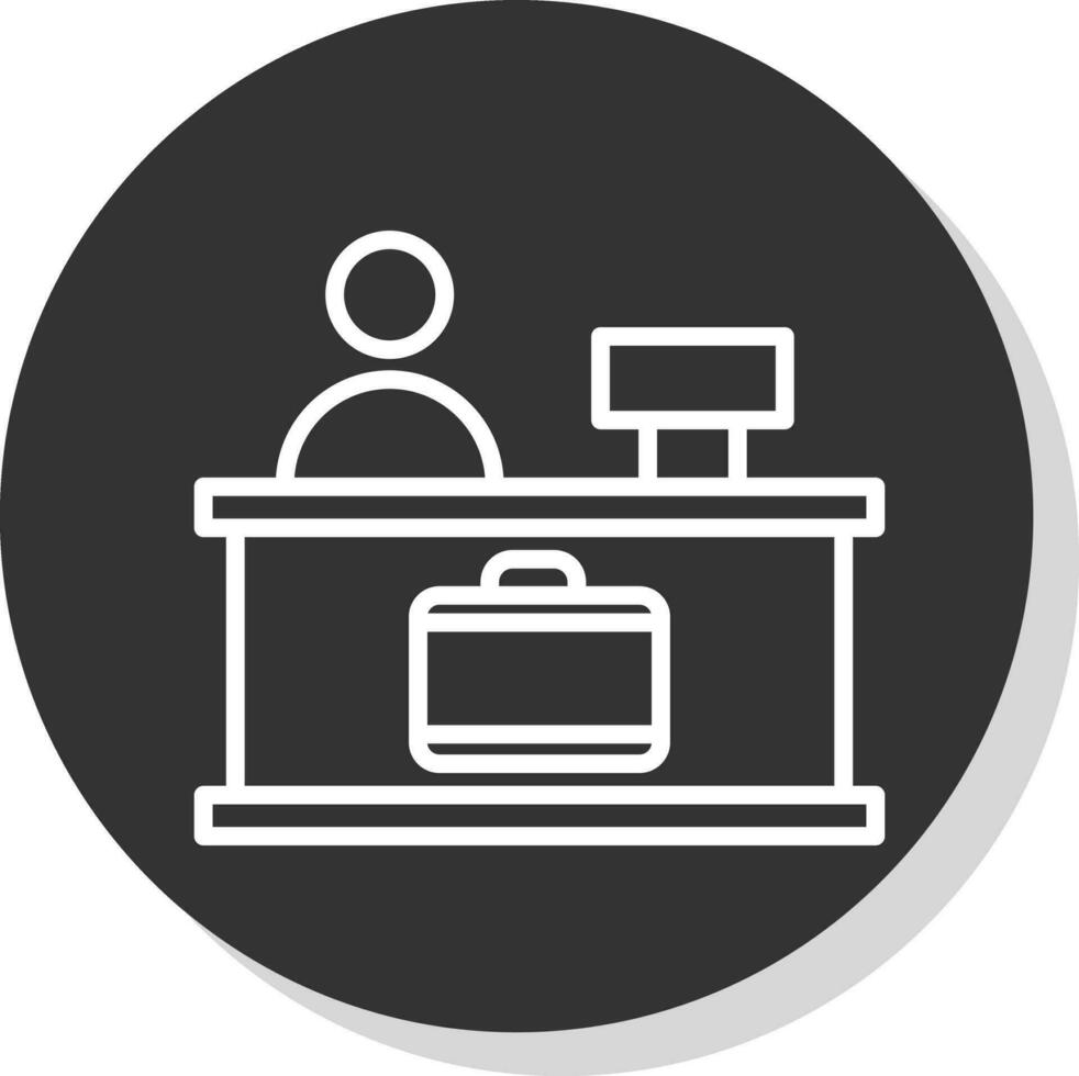 Check-in Vector Icon Design