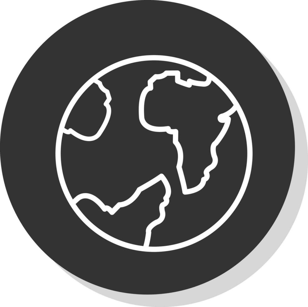 diseño de icono de vector de mundo