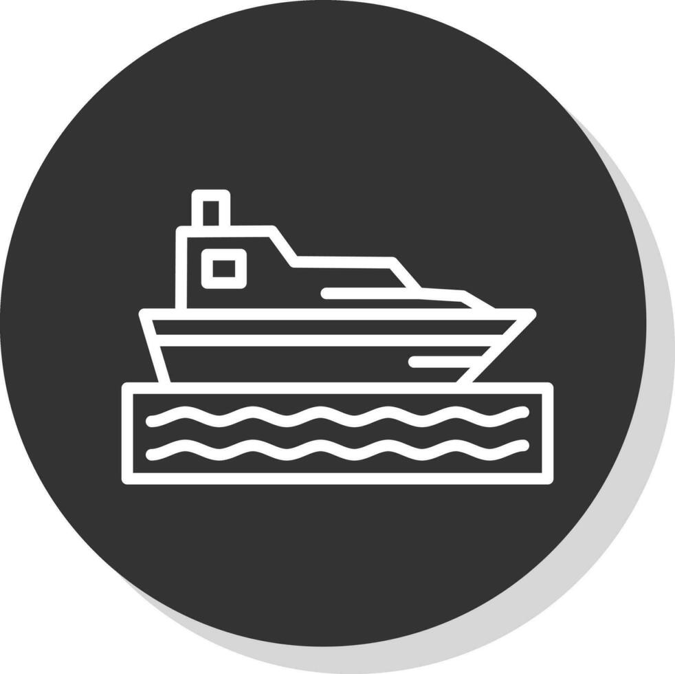 diseño de icono de vector de barco