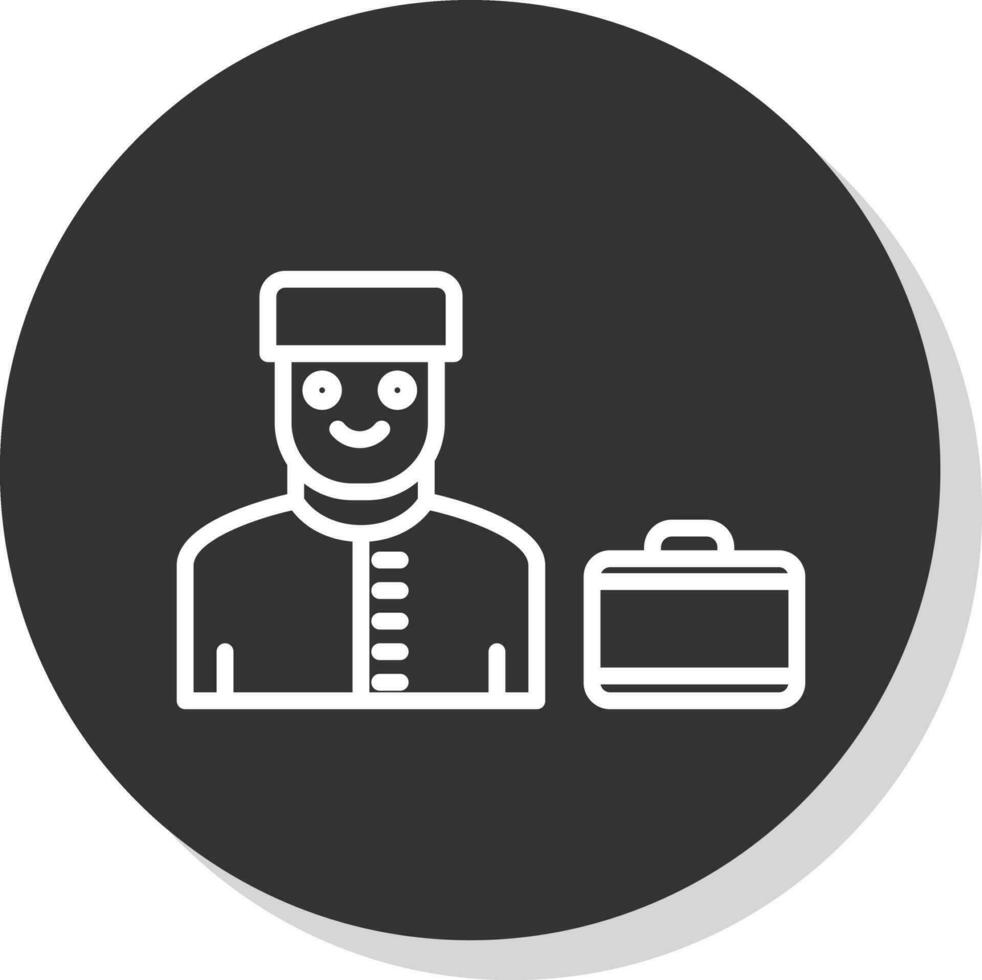Bell boy Vector Icon Design