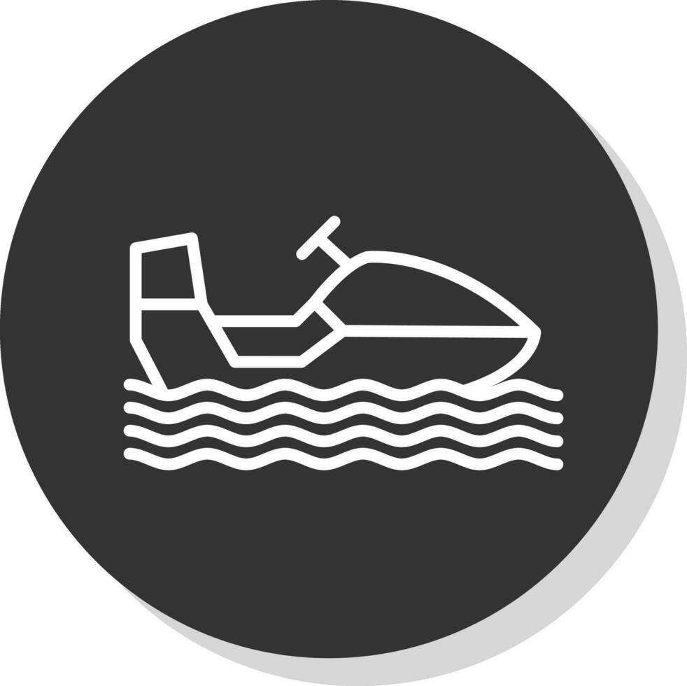 Snowmobile Vector Icon Design