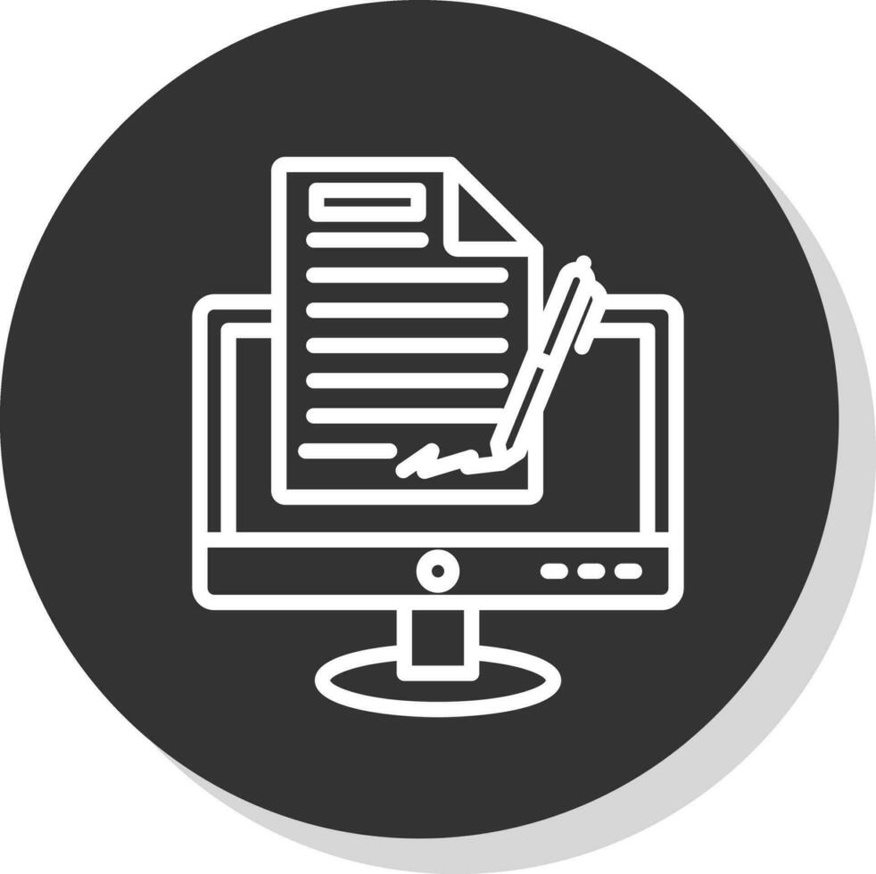 Digital signature Vector Icon Design