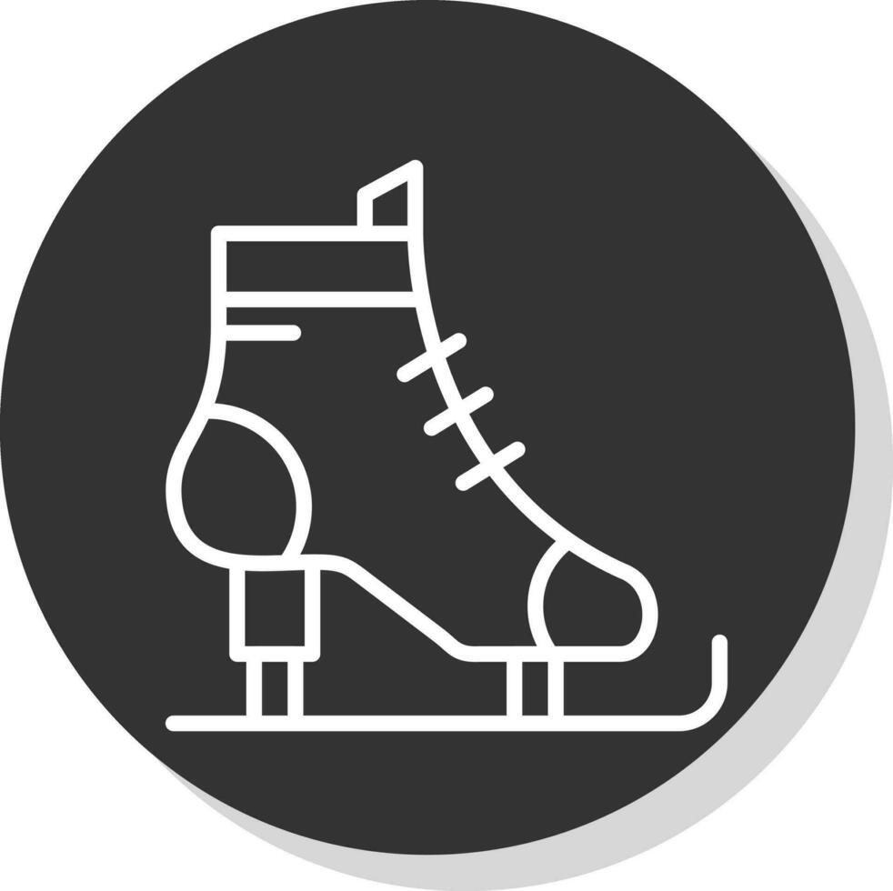 Ice skates Vector Icon Design