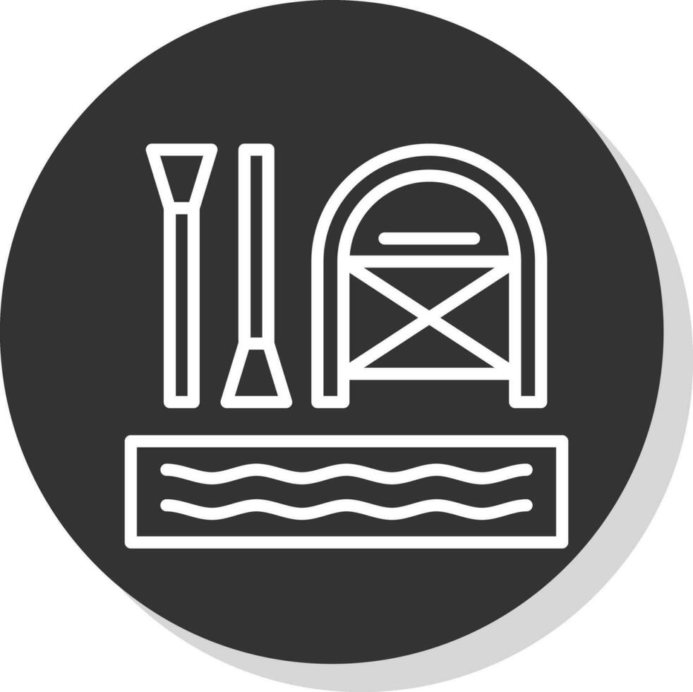 Rafting Vector Icon Design