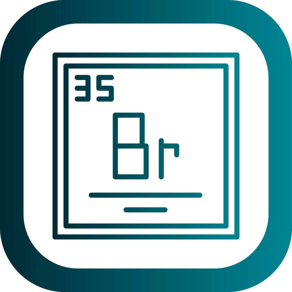 Bromine Vector Icon Design