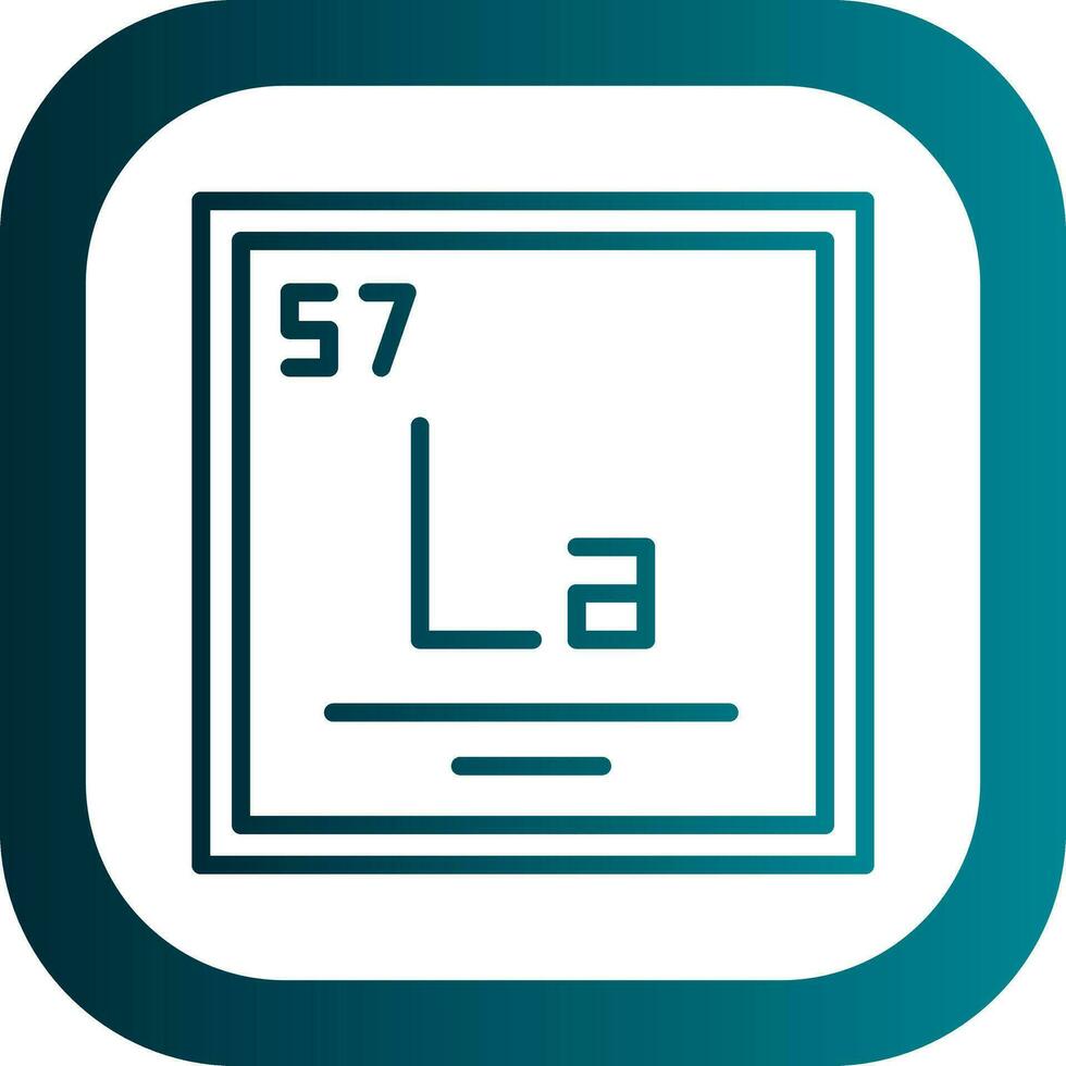 Lanthanum Vector Icon Design