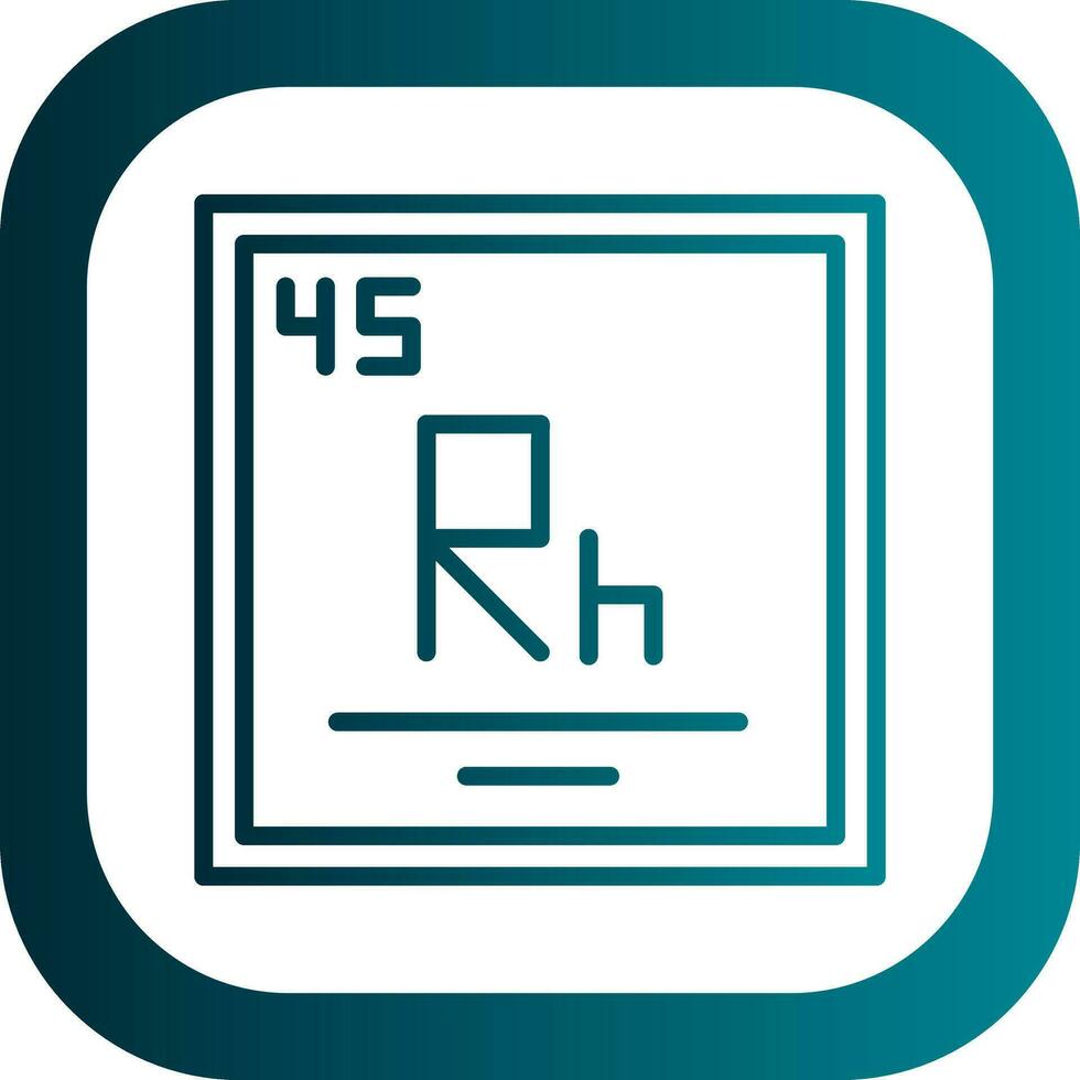 Rhodium Vector Icon Design