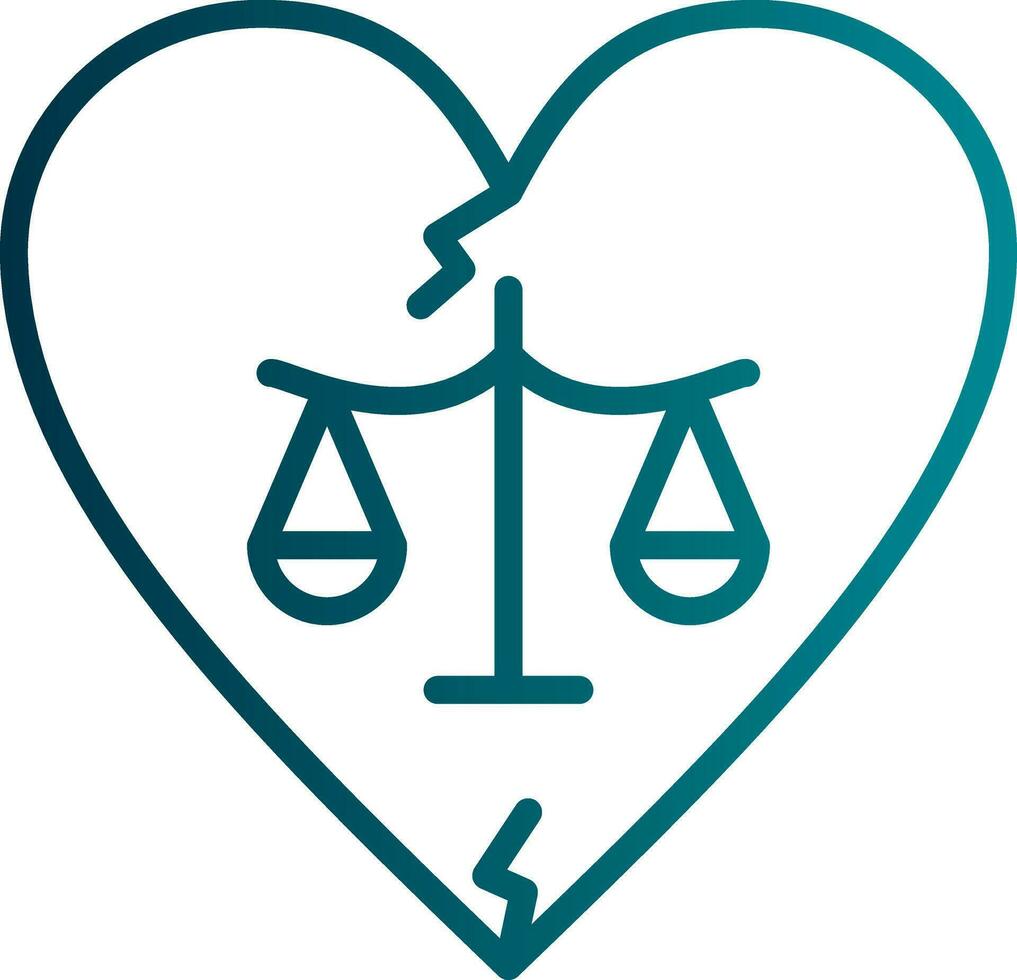 Divorce Vector Icon Design