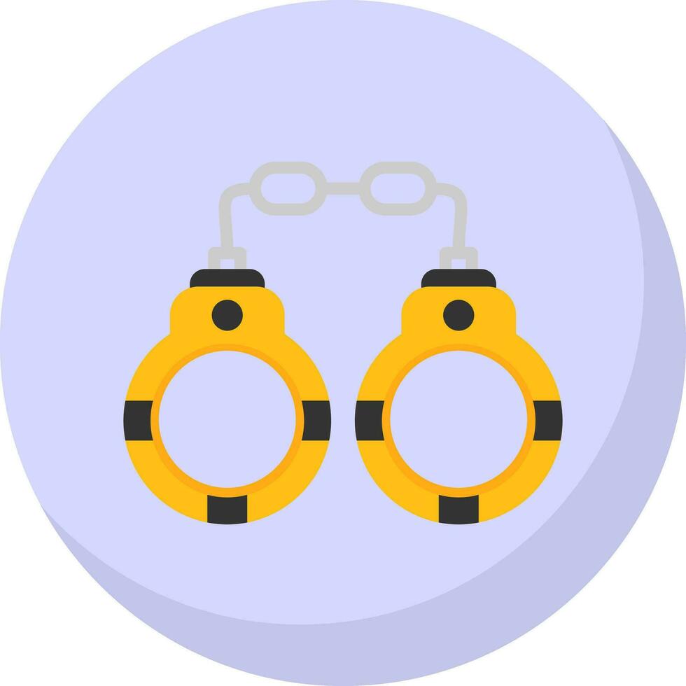 Handcuffs Vector Icon Design