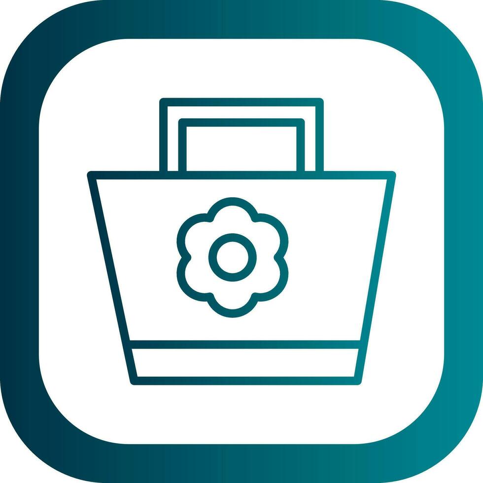Beach bag Vector Icon Design