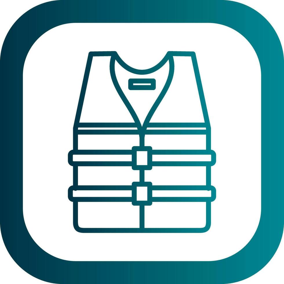 Life jacket Vector Icon Design