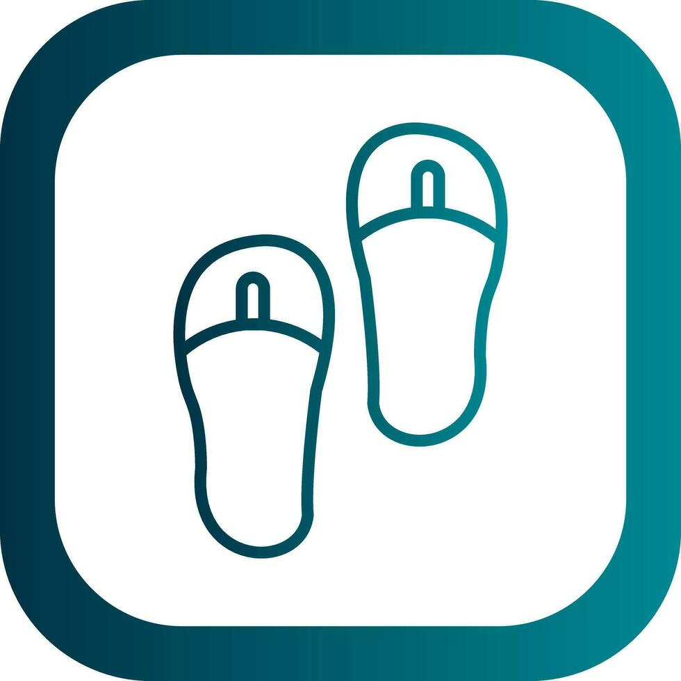 Flip flops Vector Icon Design