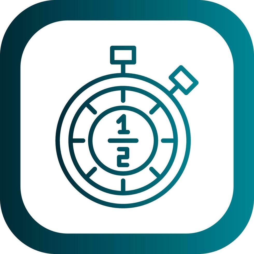Half time Vector Icon Design