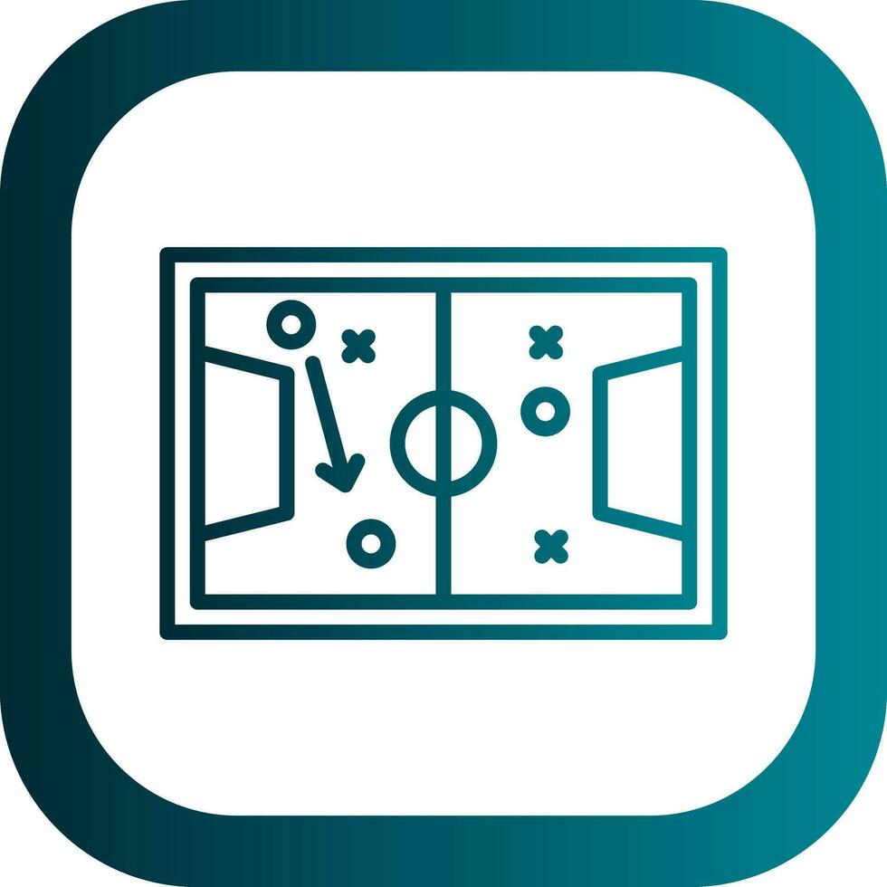 Soccer tactics sketch Vector Icon Design