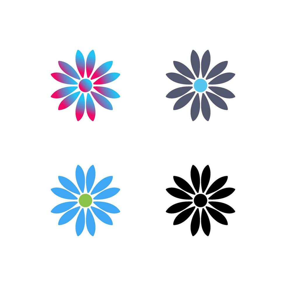 Unique Flower Vector Icon