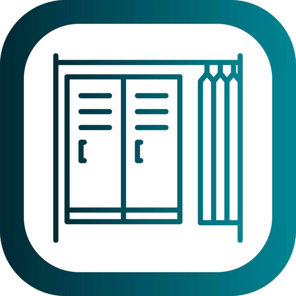 Changing room Vector Icon Design