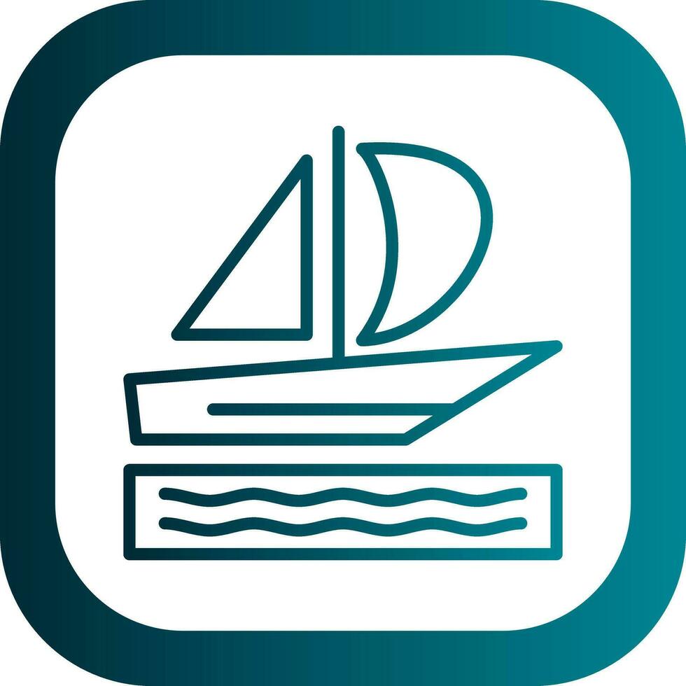 Silboat Vector Icon Design