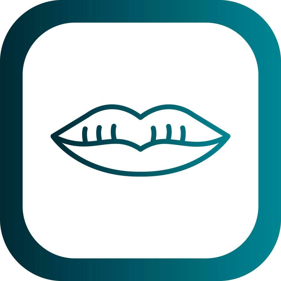Lips Vector Icon Design