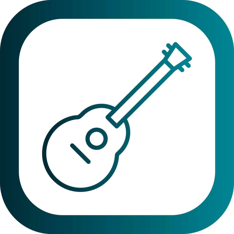 Acoustic guitar Vector Icon Design