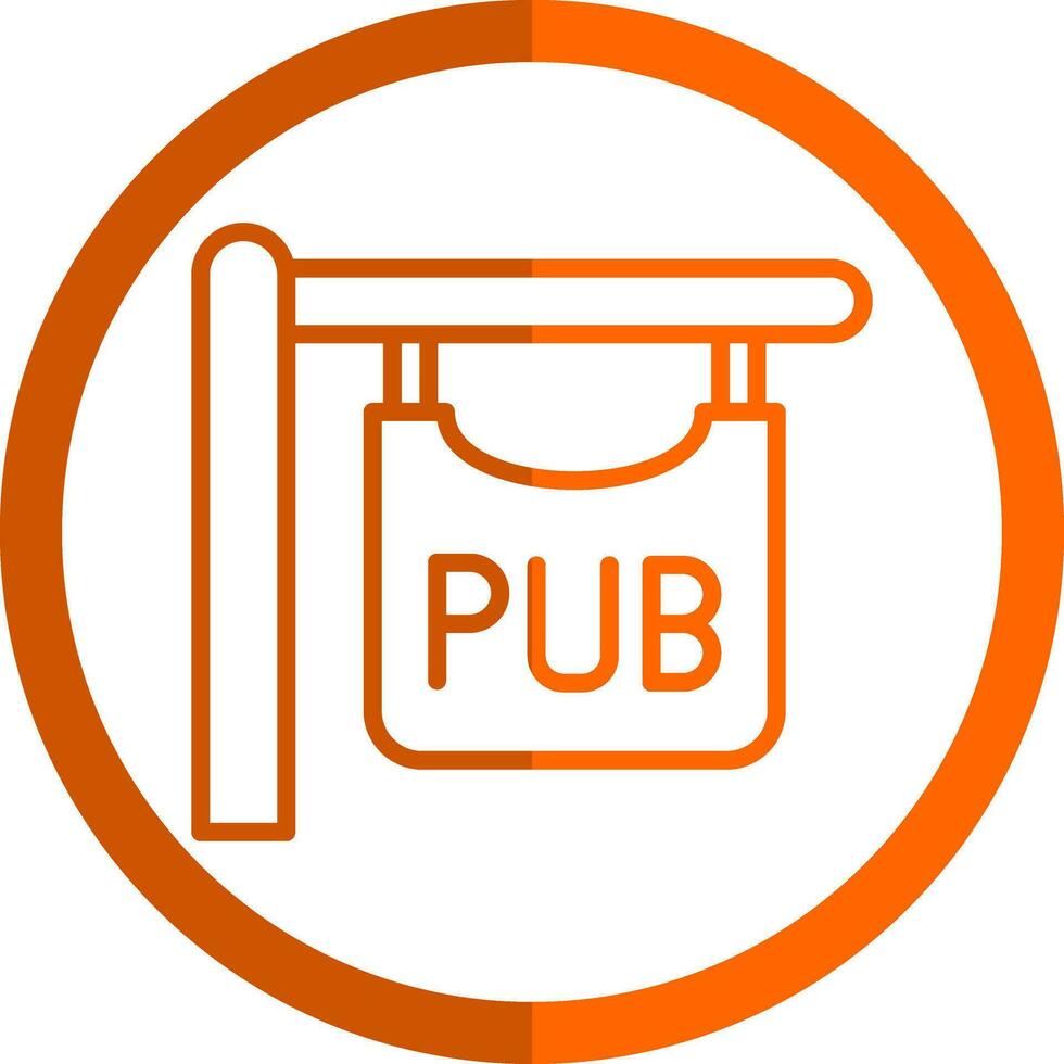 Pub sign Vector Icon Design
