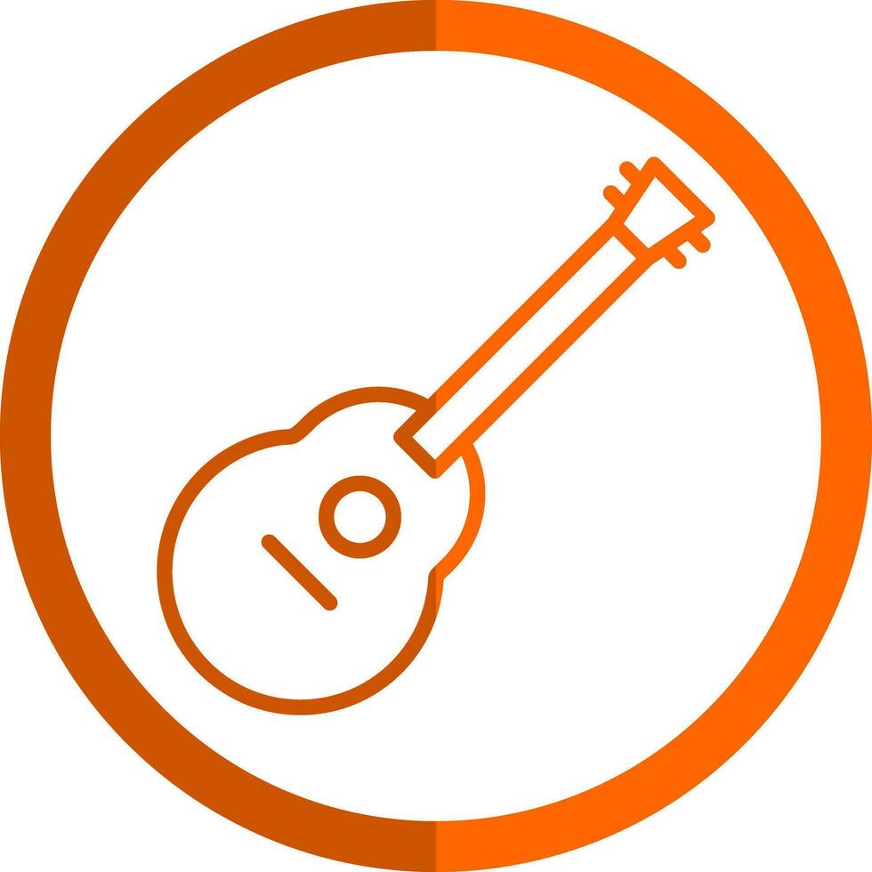 Acoustic guitar Vector Icon Design