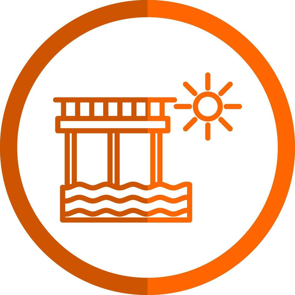 diseño de icono de vector de muelle