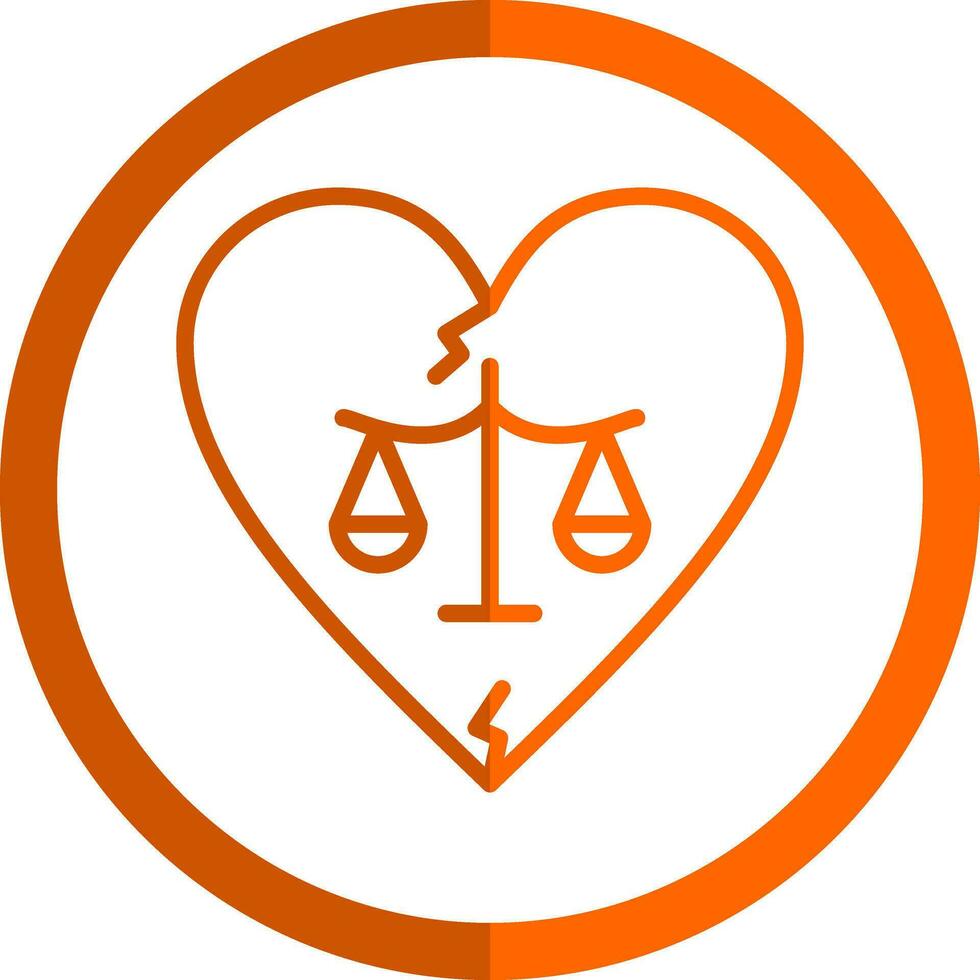 Divorce Vector Icon Design