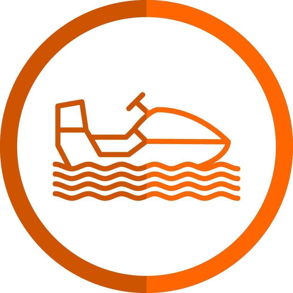 Snowmobile Vector Icon Design