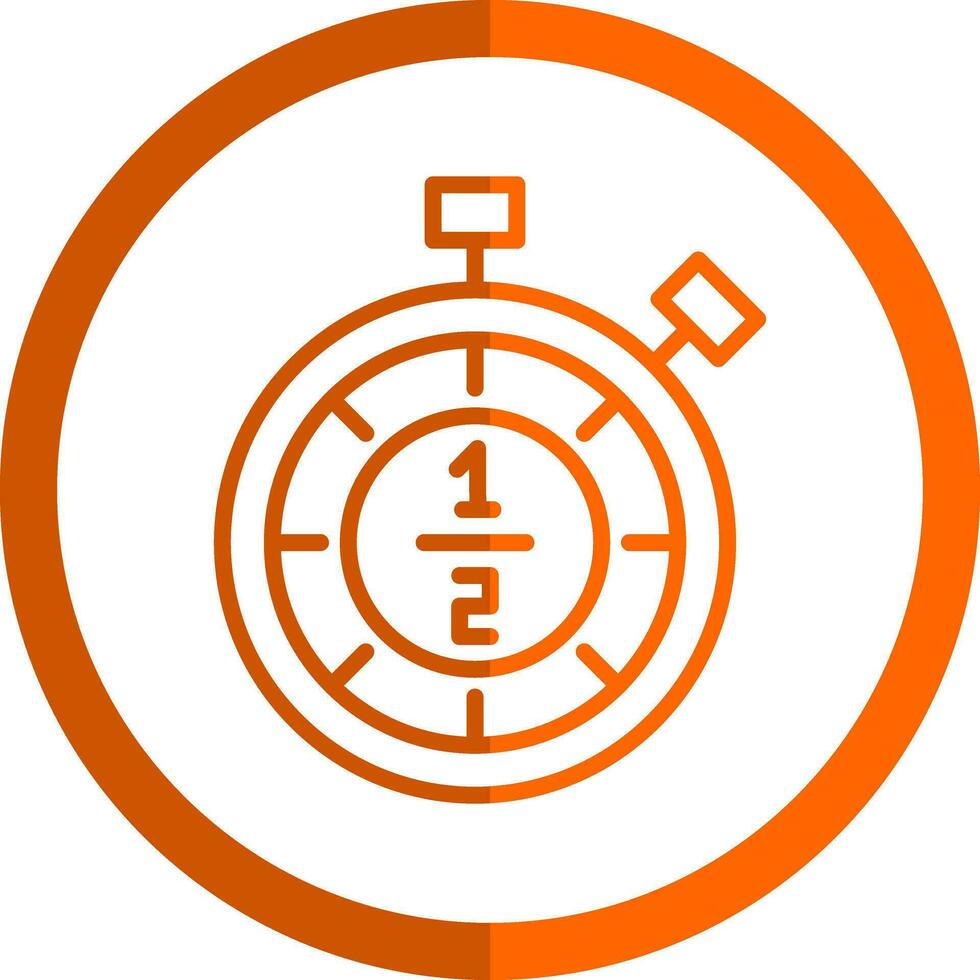 Half time Vector Icon Design